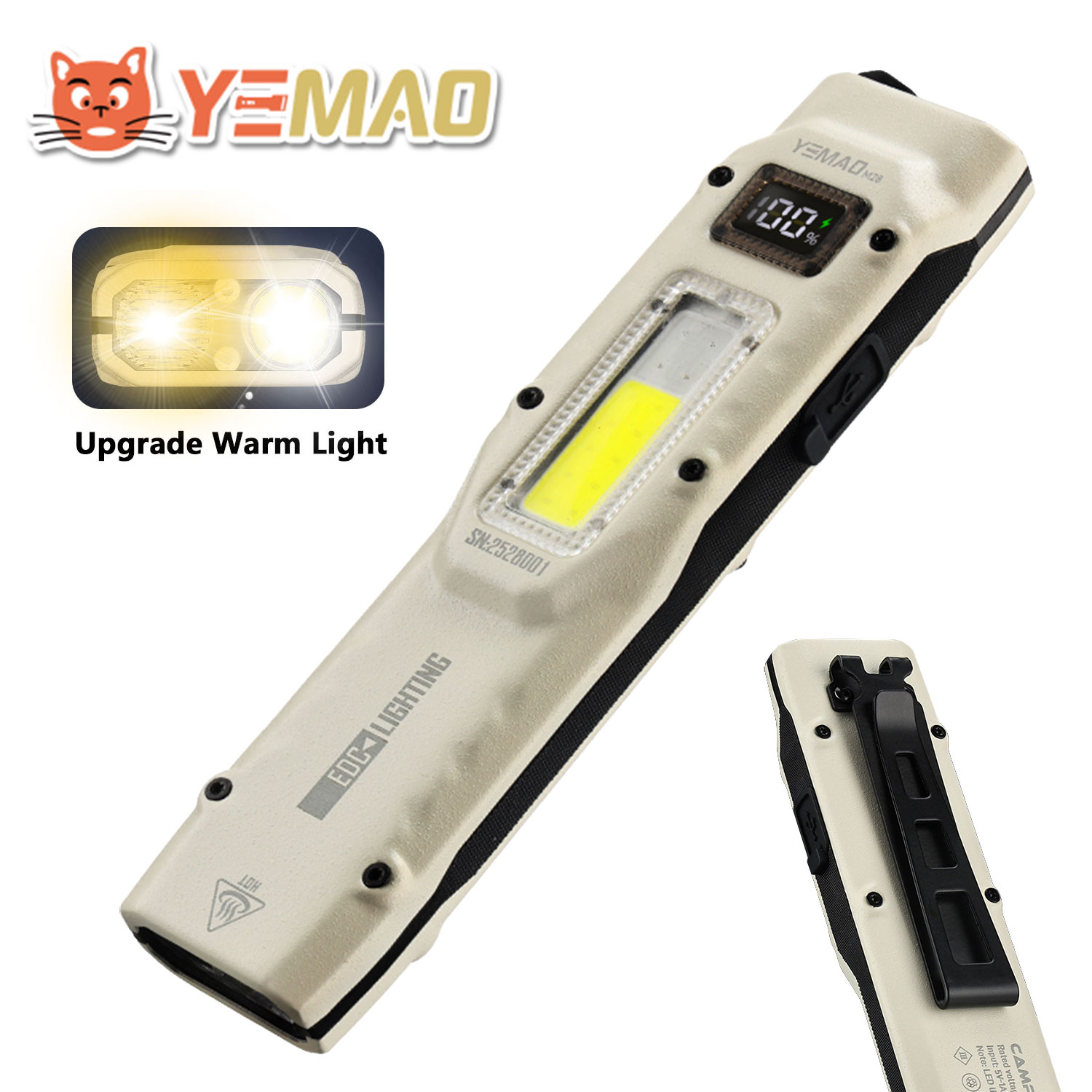 Outdoor Adventure Trips - Linterna EDC superbrillante YEMAO M28 880