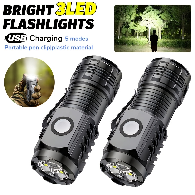 Outdoor Adventure Trips - Mini Linterna LED Portátil de Mano,