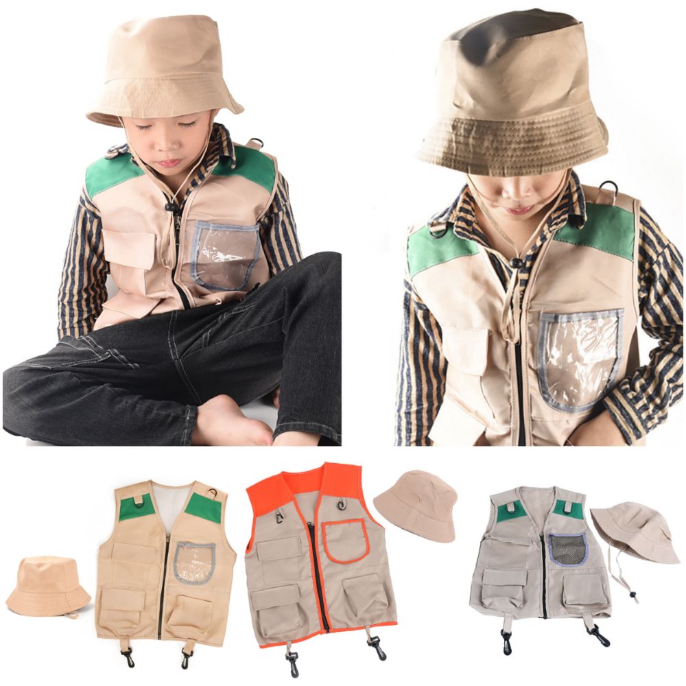 Chaleco y sombrero de explorad - Outdoor Adventure Kit For Kids reseña y precio