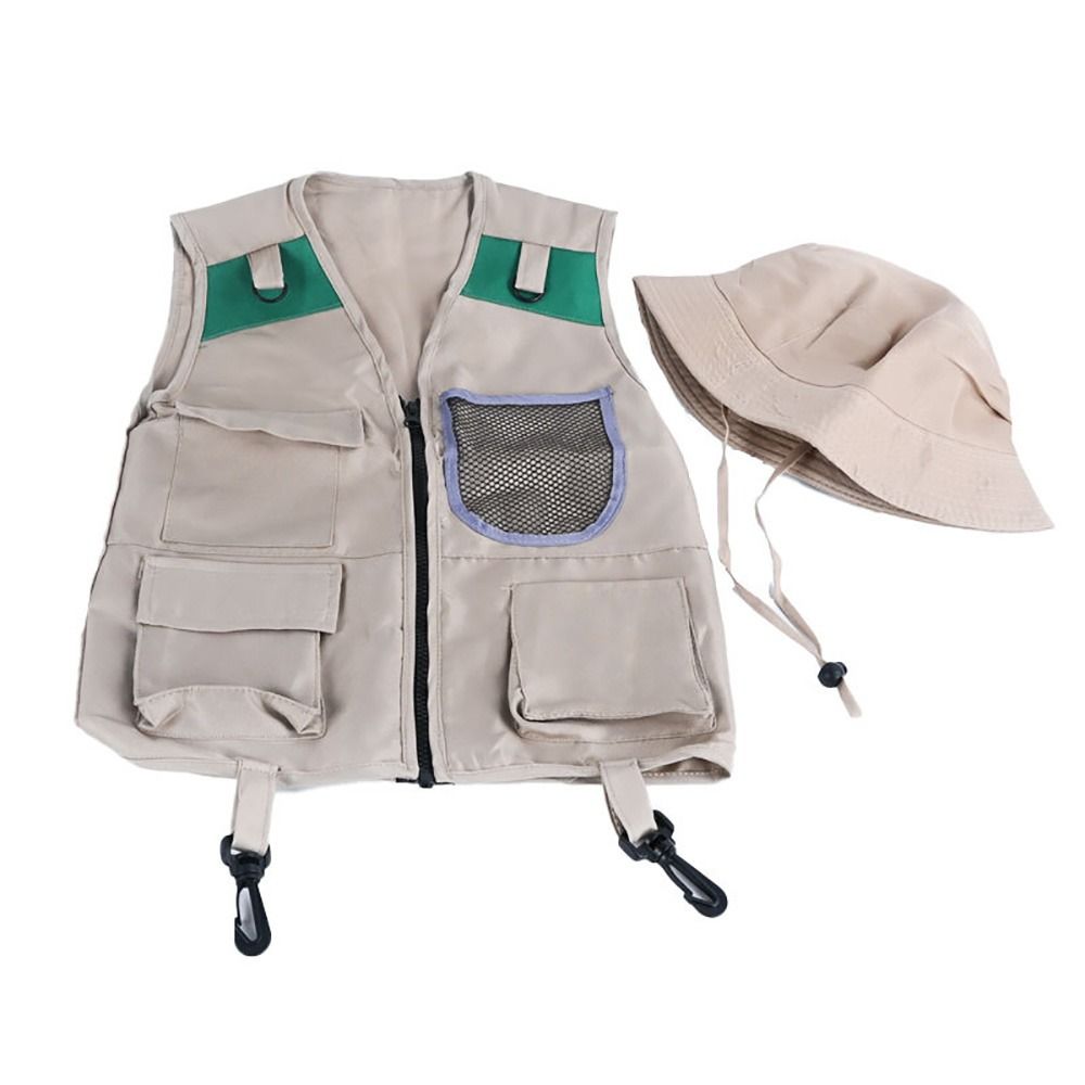 Chaleco y sombrero de explorad - Outdoor Adventure Kit For Kids reseña y precio